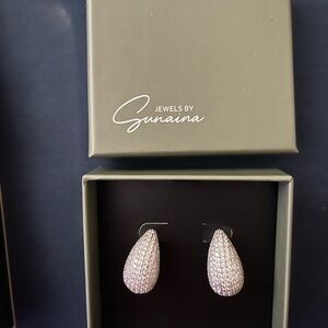 Silver Teardrop Earrings